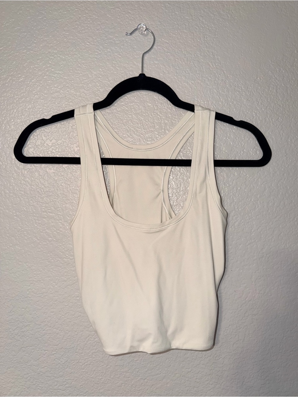 lululemon athletica White Racerback Cropped Tank